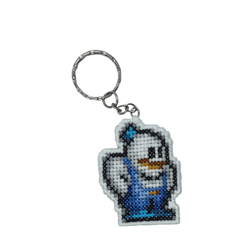 llaver gamer pixelart tejido snow bros